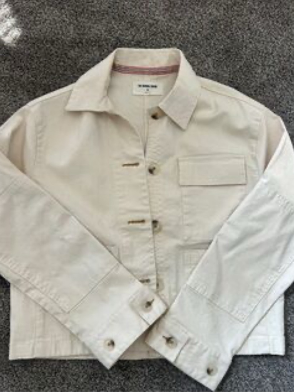 The Normal Brand Cream Utility Button-Front Jacket